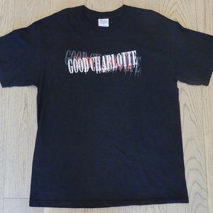 Good Charlotte Vintage 2003 Concert M&O Knits Black Large T-Shirt